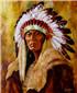 картины Портрет вождя индейцев гуронов